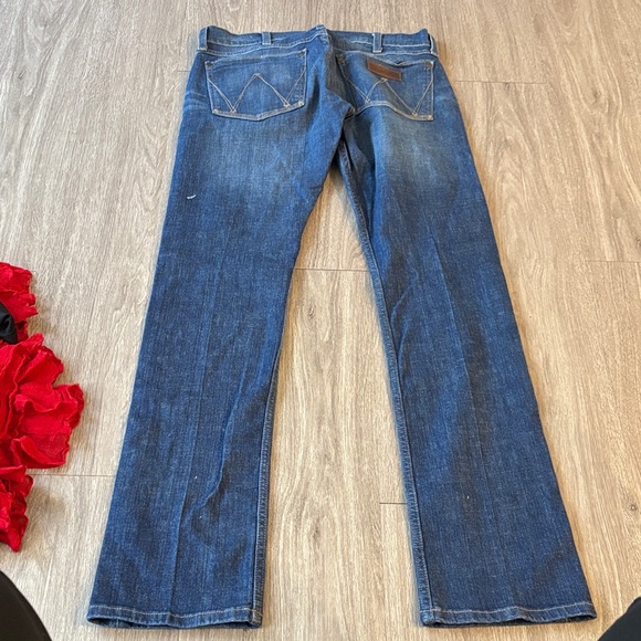 Wrangler Retro Skinny dark wash jeans 30x34 - Picture 3 of 4